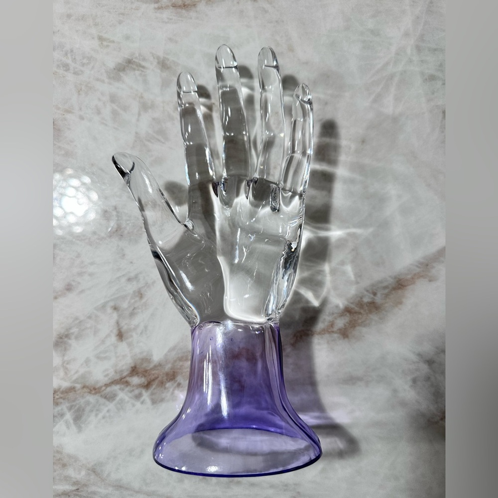 Vintage acrylic hand display for jewelry / rings, decoration piece